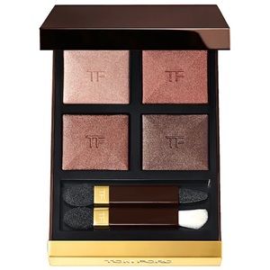 Tom Ford quad in Body Heat - light pink, deep rose, reddish taupe, medium brown